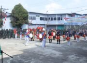 Drum Band Gita Bahana SMAN 1 Sungai Kunyit Ikut Meriahkan Pembukaan TMMD Reg Ke-124 Wilayah Mempawah