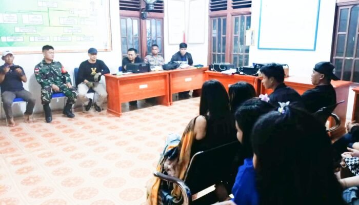 Razia dan Pencegahan Peredaran Minol Ilegal di Bontai Kapuas Hulu Sembilan Orang Diamankan