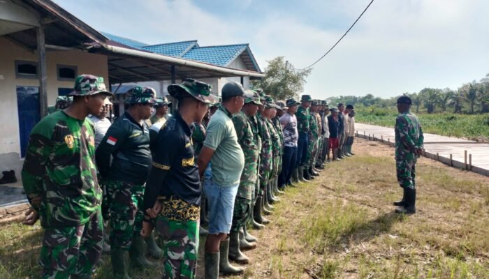 Melalui Apel Pagi Pekerjaan TMMD ke – 124 Mempawah Berjalan Terorganisir