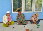 Sambung Rasa di Tengah Pembangunan, Pasiter Jalin Komsos dengan Tokoh Agama Desa Purun Kecil