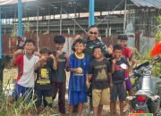 Dansatgas TMMD Ajak Anak-Anak Bermimpi Tinggi di Tengah Pembangunan Desa