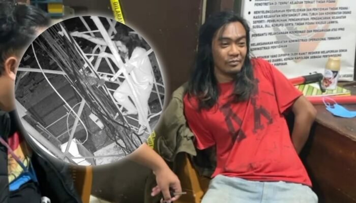 Nyaris Dipukuli Warga Usai Kepergok Gondol Kabel Seluler