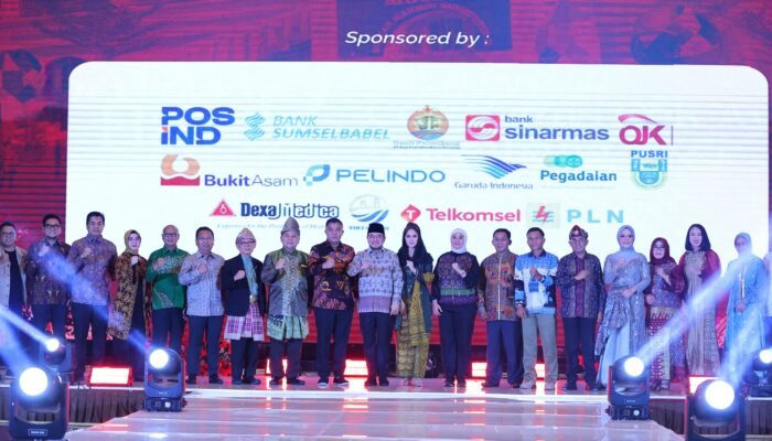 Wawako Palembang Prima Salam Buka Acara Final Cek Bagus dan Cek Ayu