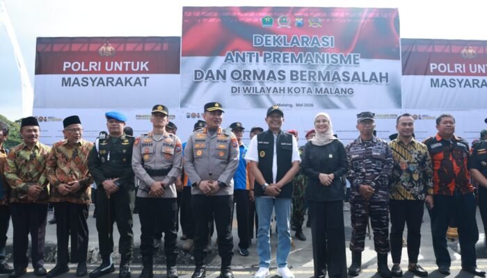 Walikota Malang Tandatangani Deklarasikan Lawan Premanisme, Dorong Iklim Investasi Kondusif