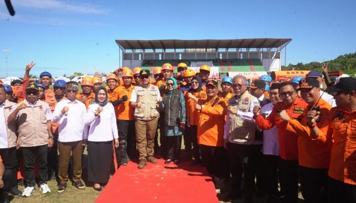 Gelar Apel dan Simulasi Bencana, Gubernur Sulbar Ingatkan Pentingnya Mitigasi