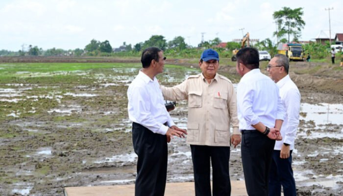 Gubernur Herman Deru Dampingi Presiden Prabowo Lakukan Tanam Padi Serentak di 14 Provinsi Se-Indonesia
