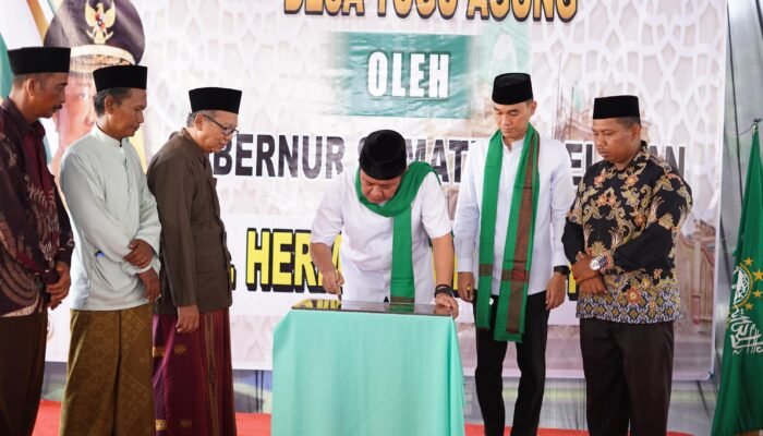 Gubernur Herman Deru Resmikan Masjid Agung Al-Huda Desa Tugu Agung Lempuing OKI