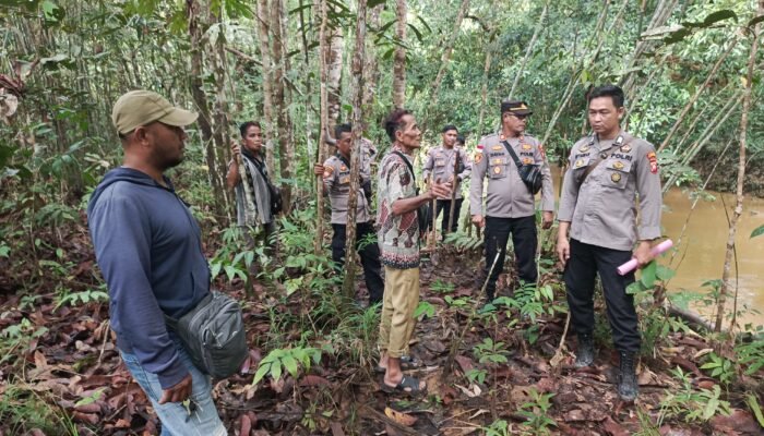 Diduga Adanya Aktivitas PETI di Desa Bekuan Kapuas Hulu, Polsek Seberuang Lakukan Penertiban