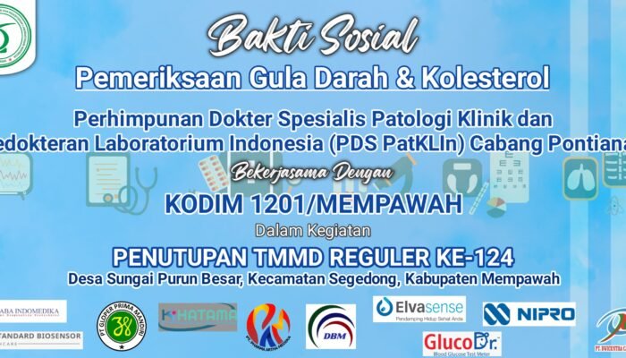 Kodim 1201 Mempawah dan PDS PatKLin Gelar Pemeriksaan Kesehatan Gratis