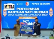 Wakil Bupati Apresiasi Pupuk Kaltim Atas Bantuan Sapi Kurban Untuk Masyarakat Fakfak