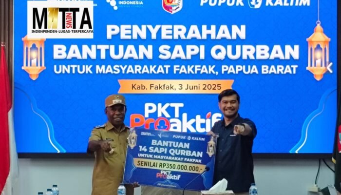 Wakil Bupati Apresiasi Pupuk Kaltim Atas Bantuan Sapi Kurban Untuk Masyarakat Fakfak