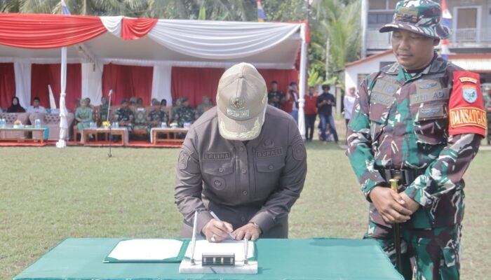 TMMD Ke-124 Resmi Ditutup, Bupati Mempawah Tandatangani Bukti Kolaborasi TNI dan Pemda