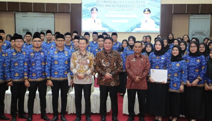 Pelantikan 101 CPNS Formasi 2024, Gubernur Herman Deru Tekankan Integritas dan Pelayanan Pada Masyarakat