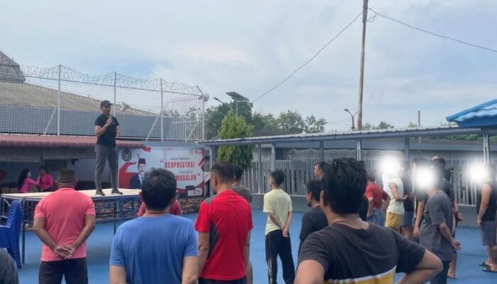 Rutan Kelas I Palembang Gelar Senam Sehat Bersama Warga Binaan