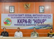 Sambut Hari Koperasi ke-78, KKPN-RI HIDUP Gelar Baksos Khitanan Massal Dihadiri Bupati Tulungagung 