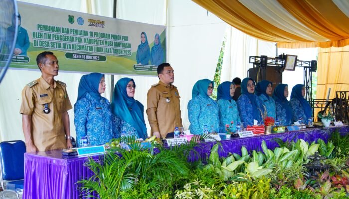 Optimalkan Program Kerja, Ketua TP PKK Muba Hj Patimah Toha Lakukan Pembinaan 10 Program Pokok PKK