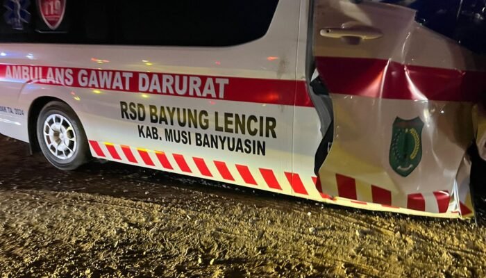 Gerak Cepat Pemkab Muba Selamatkan Sopir, Perawat, dan Pasien Ambulans RS Bayung Lencir Pasca Kecelakaan