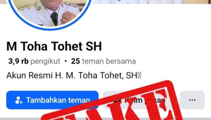 Hati-Hati! Waspadai Akun Facebook Palsu Mengatasnamakan Bupati H. M. Toha