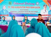 Kunker di Sungai Keruh, Rosada Rohman melakukan Pembinaan 10 Program Pokok PKK