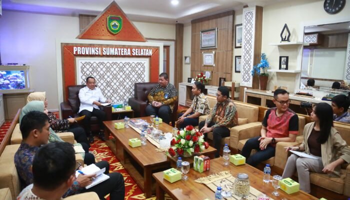 Wagub Sumsel Cik Ujang Terima Pimpinan PT Jamkrindo, Bahas Penguatan Sinergi Dukungan UMKM