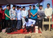 Wabup Muba Kunjungi Desa Simpang Bayat, Letakkan Batu Pertama Pembangunan Ponpes Riyadhul Muslimin