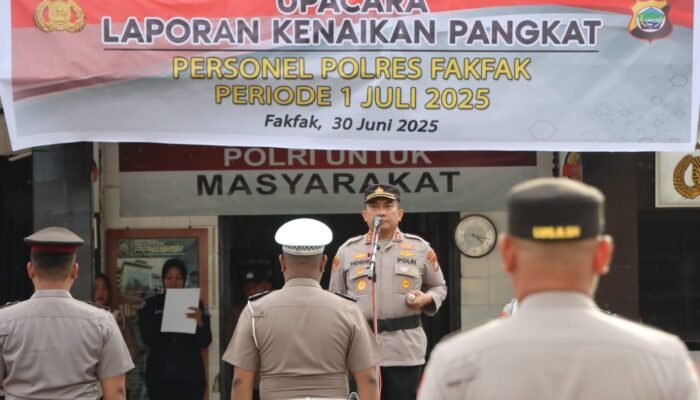 Ini yang Diingatkan Kapolres Fakfak Usai Melantik 24 Personil