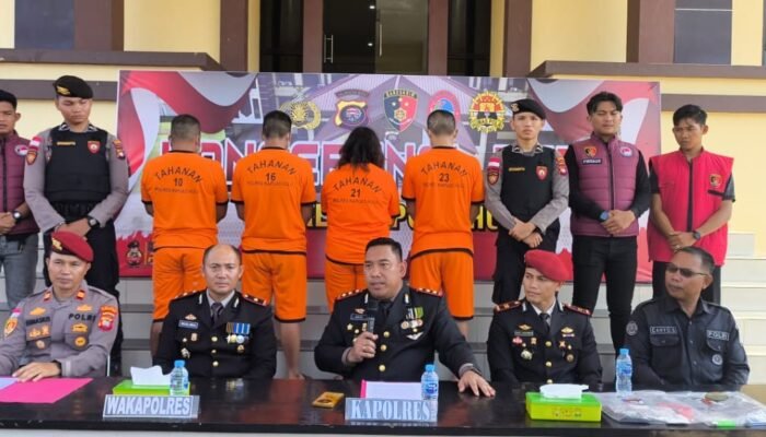 Polres Kapuas Hulu Ungkap 9 Kasus Tindak Pidana, Termasuk Curanmor dan Narkotika