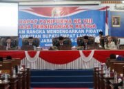 DPRD Empat Lawang Gelar Paripurna. Penyampaian Perdana Bupati Terpilih 2025