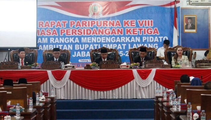 DPRD Empat Lawang Gelar Paripurna. Penyampaian Perdana Bupati Terpilih 2025