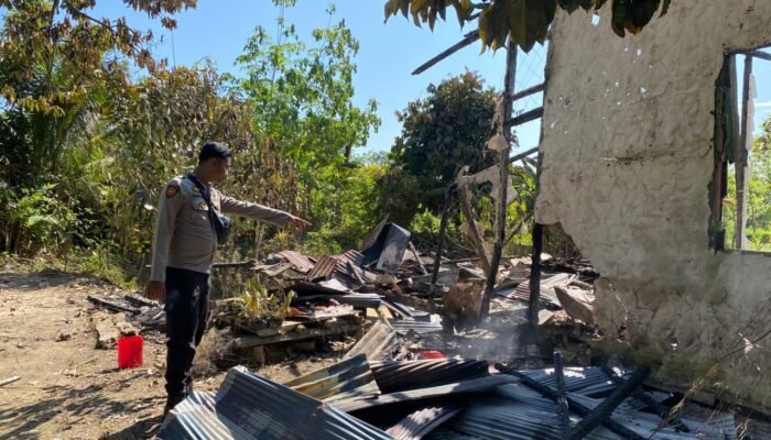 Diduga Lonjakan Listrik, Api Ratakan Rumah dan Rumah Walet di Kapuas Hulu