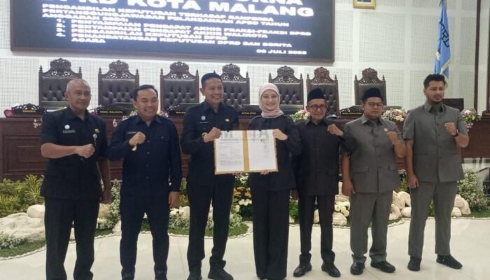DPRD Kota Malang Tetapkan Perda Tentang Pertanggungjawaban Pelaksanaan APBD TA 2024