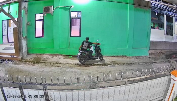 Motor Jemaah Masjid Al Amin Raib Digondol Maling