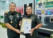 Dandim 1201/Mempawah Terima Penghargaan dari Pangdam XII/Tanjungpura
