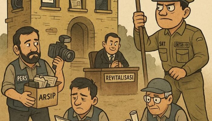 Eksekusi Pengosongan Gedung Pers Indramayu Gagal, Wartawan Usir Sat Pol PP