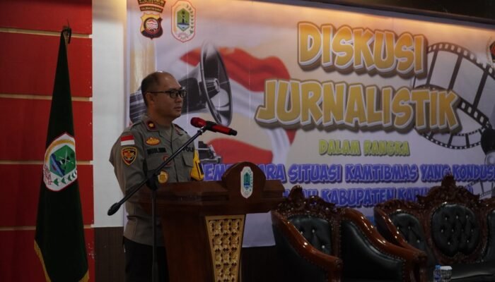 Kamtibmas Kondusif, Polres Kapuas Hulu Gelar Diskusi Dengan Jurnalistik