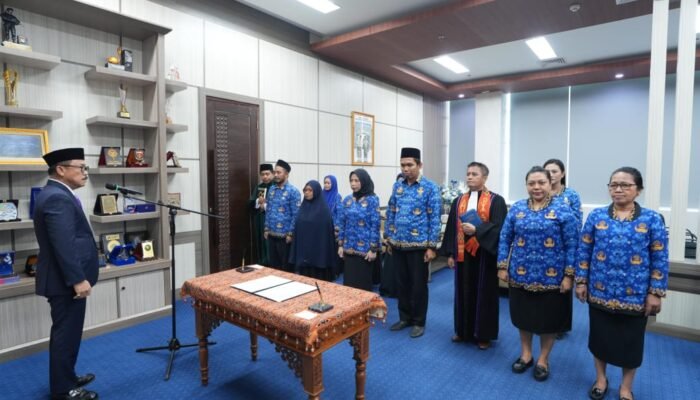 Gubernur Suhardi Duka Lantik Pejabat Fungsional, Efisien dan Tepat Waktu