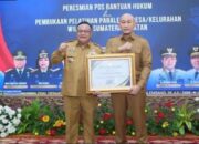 Pemkot Lubuk Linggau Terima Penghargaan dari Kemenkumham Atas Komitmen Pembentukan Posbakum  ‎