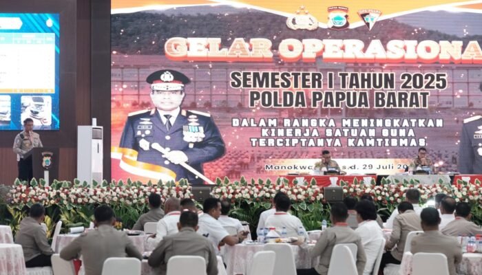 Polda Papua Barat Gelar Operasional Semester I Tahun 2025