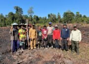 Polsek Bunut Hilir Berkolaborasi dengan Kelompok Tani Siawan Jaya Tanam Jagung
