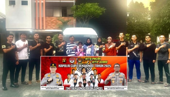 Tim Taekwondo Polda Sumsel Bawa Pulang 13 Medali dari Kapolri Cup 2025