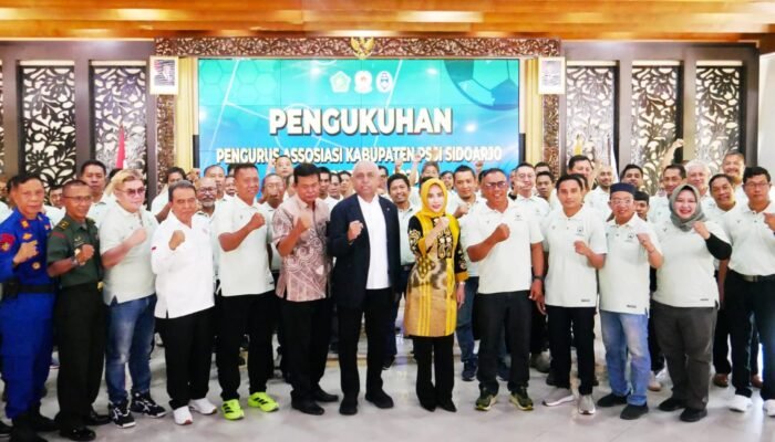 Wabup Sidoarjo Hadiri Pengukuhan Pengurus Askab PSSI Masa Bakti 2025-2029
