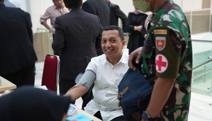 Pejabat Pemprov Sulbar Jalani Tes Kesehatan Sebelum Retret di Makorem 142 Tatag