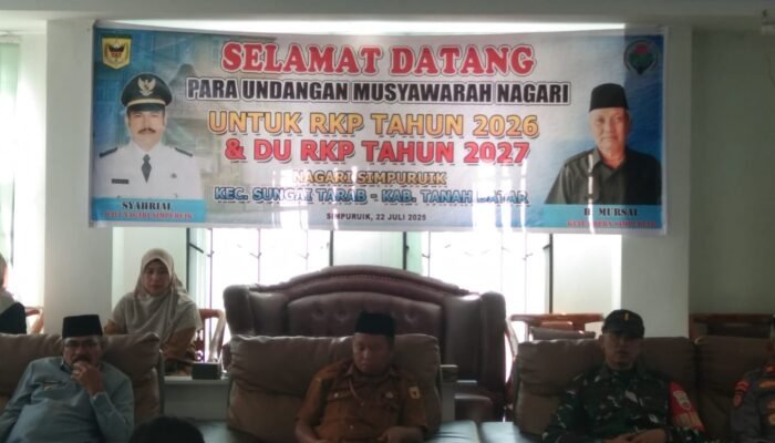 Wali Nagari Simpuruik: Pembangunan Fisik Harus Cukup Persyaratannya