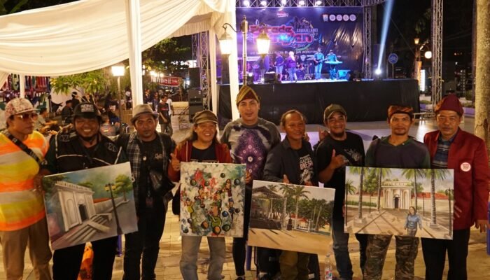 Kawinkan Seni, Parade Bunyian di Lawang Borotan Berjalan Meriah