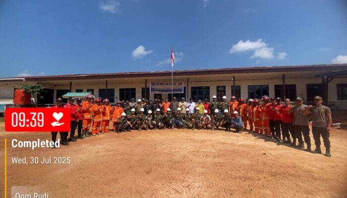 PT Dinamika Multi Prakarsa dan PT Gading Tirta Mandiri Saat Sosialisasi dan Pelatihan Pencegahan Karhutla