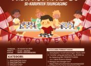 Percasi Tulungagung Gelar Turnamen Catur Antar Pelajar Meriahkan HUT Kemerdekaan RI ke-80 