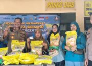 Polsek Balongbendo Gelar Bazar Beras Murah, Warga Antusias Serbu Lokasi