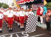 Sekda Lubuk Linggau Lepas Peserta Lomba Gerak Jalan Putra Tingkat SD