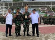 Danrem 182/JO Bersama Bupati Fakfak Sambut Kedatangan Yonif TP 808/Mbaham Matta
