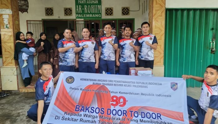 Rutan Kelas I Palembang Salurkan Sembako Secara ‘Door to Door’